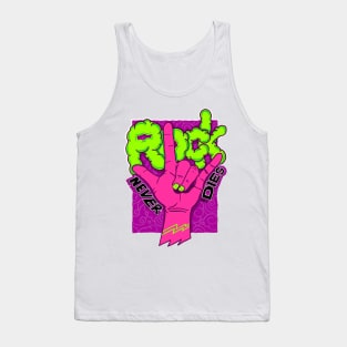 Rock Never Die Hand Signals Tank Top